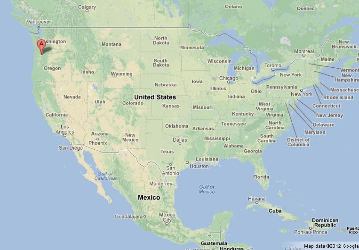 포틀랜드는 미국 지도