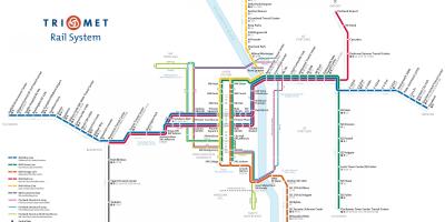 포틀랜드 철도 시스템 맵